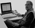 Heinz Boente - am Computer eines Freundes sitzend